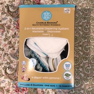 Charlie Banana Cloth Diapers -6 pack